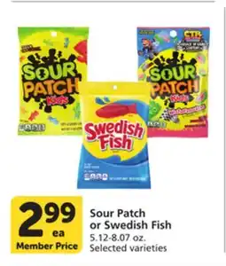 Albertsons Sour Patch or Swedish Fish offer