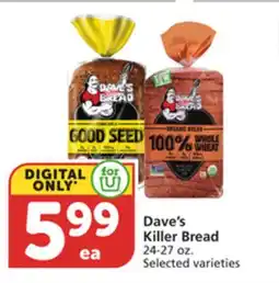 Albertsons Dave's Killer Bread offer