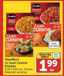 Albertsons Stouffer's or Lean Cuisine Entrées offer