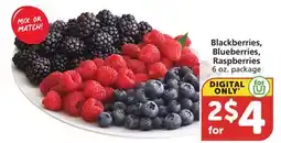 Albertsons Blackberries, Blueberries, Raspberries offer