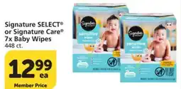 Albertsons Signature SELECT or Signature Care 7x Baby Wipes offer