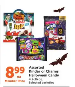 Albertsons Assorted Kinder or Charms Halloween Candy offer