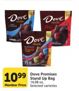 Albertsons Dove Promises Stand Up Bag offer