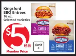 Albertsons Kingsford BBQ Entrees offer
