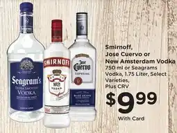 Ralphs Smirnoff, Jose Cuervo or New Amsterdam Vodka offer