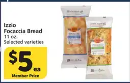 Albertsons Izzio Focaccia Bread offer
