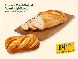 Sprouts Farmers Market Sprouts Fresh Baked Sourdough Bread offer