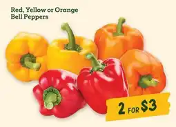 Sprouts Farmers Market Red, Yellow or Orange Bell Peppers offer