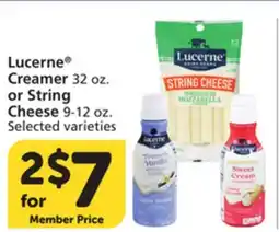 Vons Lucerne Creamer 32 oz. or String Cheese 9-12 oz offer