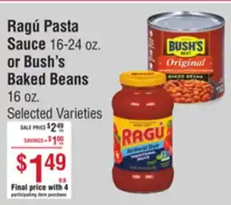 Smart & Final Ragú Pasta Sauce 16-24 oz. or Bush's Baked Beans 16 oz offer