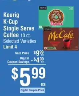 Smart & Final Keurig K-Cup Single Serve Coffee offer