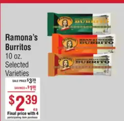 Smart & Final Ramona's Burritos offer