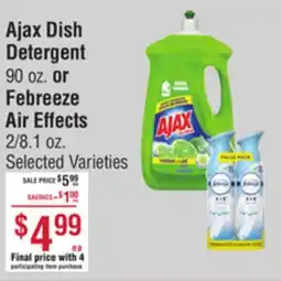 Smart & Final Ajax Dish Detergent Or Febreeze Air Effects offer