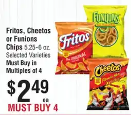 Smart & Final Fritos, Cheetos or Funions Chips offer