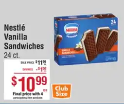 Smart & Final Nestlé Vanilla Sandwiches offer