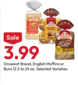 Stater Bros Oroweat Bread, English Muffins or Buns offer