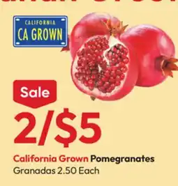 Stater Bros California Grown Pomegranates offer