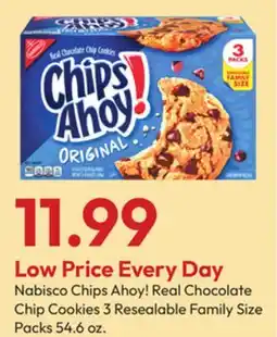 Stater Bros Nabisco Chips Ahoy! Real Chocolate Chip Cookies 3 Resealable Family Size Packs offer