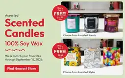 Stater Bros Assorted Scented Candles offer
