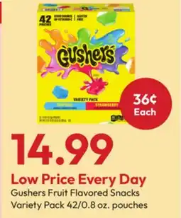 Stater Bros Gushers Fruit Flavored Snacks Variety Pack offer