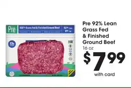 Ralphs Pre 92% Lean Grass Fed & Finished Ground Beef offer