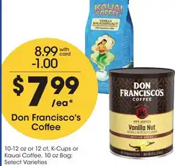 Ralphs Don Francisco's Coffee offer