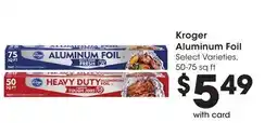 Ralphs Kroger Aluminum Foil offer