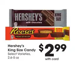 Ralphs Hershey's King Size Candy offer