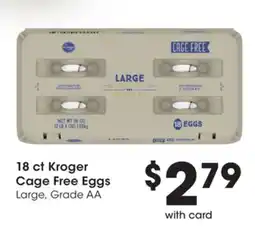 Ralphs 18 ct Kroger Cage Free Eggs offer