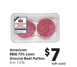 Ralphs American BBQ 73% Lean Ground Beef Patties offer