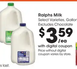 Ralphs Ralphs Milk offer