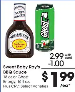 Ralphs Sweet Baby Ray's BBQ Sauce offer
