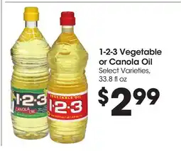 Food 4 Less 1-2-3 Vegetable or Canola Oil offer