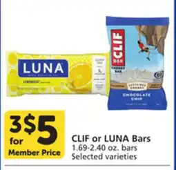 Pavilions CLIF or LUNA Bars offer