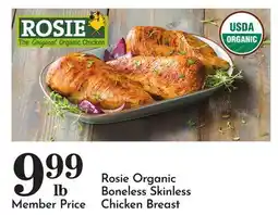 Pavilions Rosie Organic Boneless Skinless Chicken Breast offer