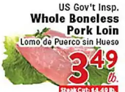 Rio Valley Market US Gov't Insp. Whole Boneless Pork Loin offer