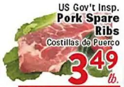 Rio Valley Market US Gov't Insp. Pork Spare Ribs offer
