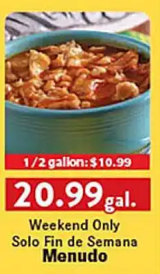 Rio Valley Market Menudo offer