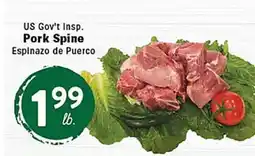 Rio Valley Market US Gov't Insp. Pork Spine offer