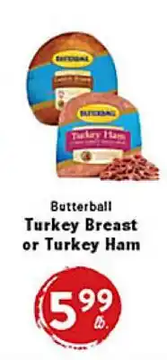 Rio Valley Market Butterball Turkey Breast or Turkey Ham offer