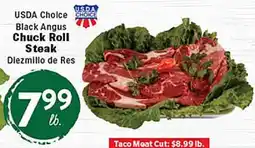 Rio Valley Market USDA Choice Black Angus Chuck Roll Steak offer
