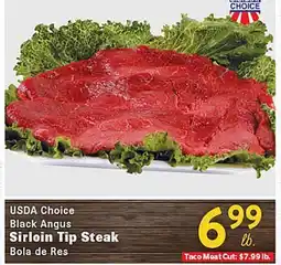 Rio Valley Market USDA Choice Black Angus Sirloin Tip Steak offer