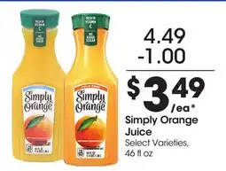 Food 4 Less Simply Orange Juice offer