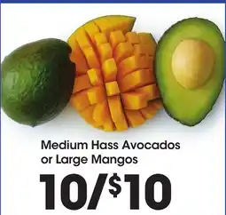 Food 4 Less Medium Hass Avocados or Large Mangos offer