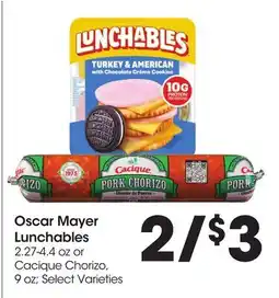 Food 4 Less Oscar Mayer Lunchables offer
