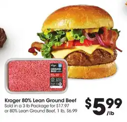 Food 4 Less Kroger 80% Lean Ground Beef offer