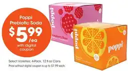 Food 4 Less Poppi Prebiotic Soda offer