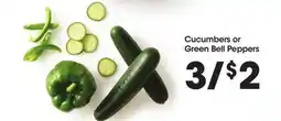 Food 4 Less Cucumbers or Green Bell Peppers offer