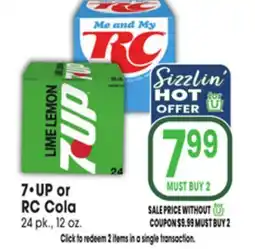 Jewel-Osco 7•UP or RC Cola offer