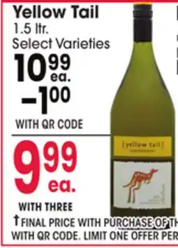 Jewel-Osco Yellow Tail offer